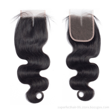 Factory Price Wholesale Vendor Last For Long Virgin Hair Closure 4*4 Body Wave